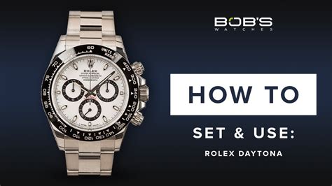 how to operate rolex daytona watch|Rolex daytona setting instructions.